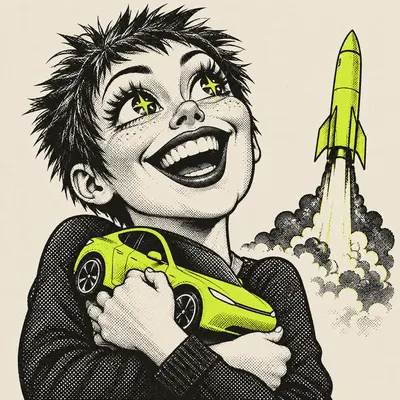 Invented caricature: TSLA cultist